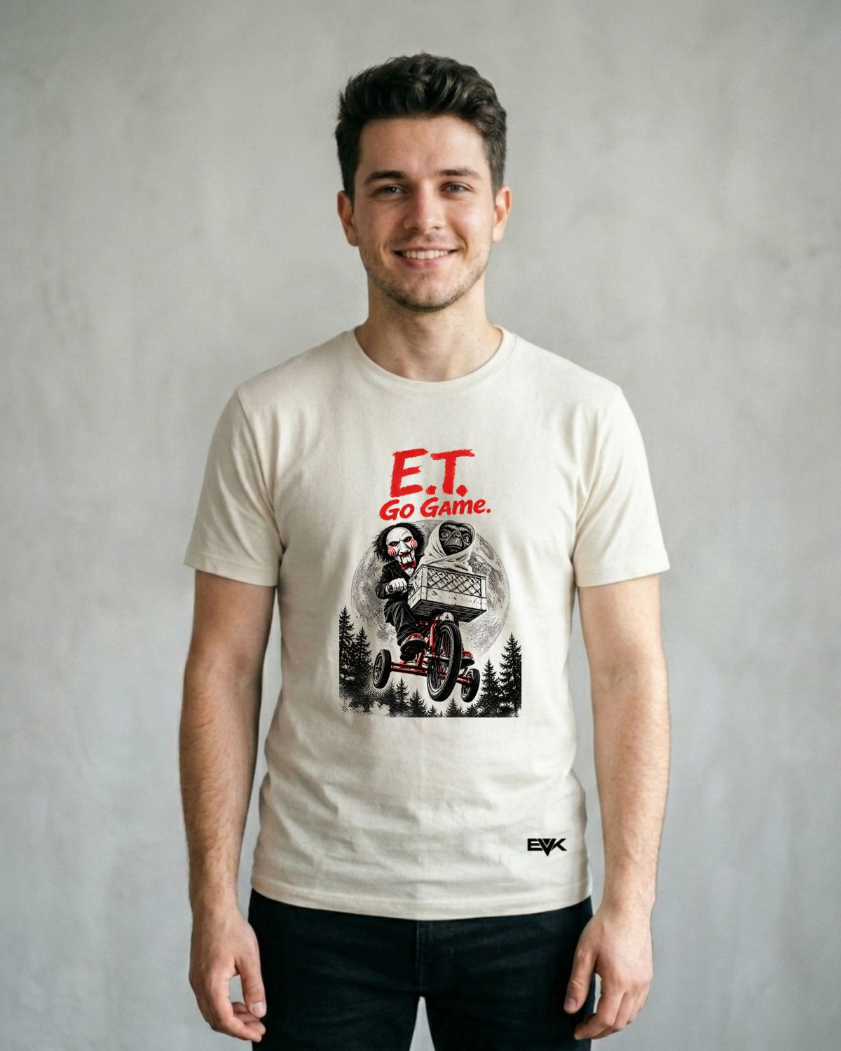 Camiseta Off-White Jogos Mortais – E.T. Paródia