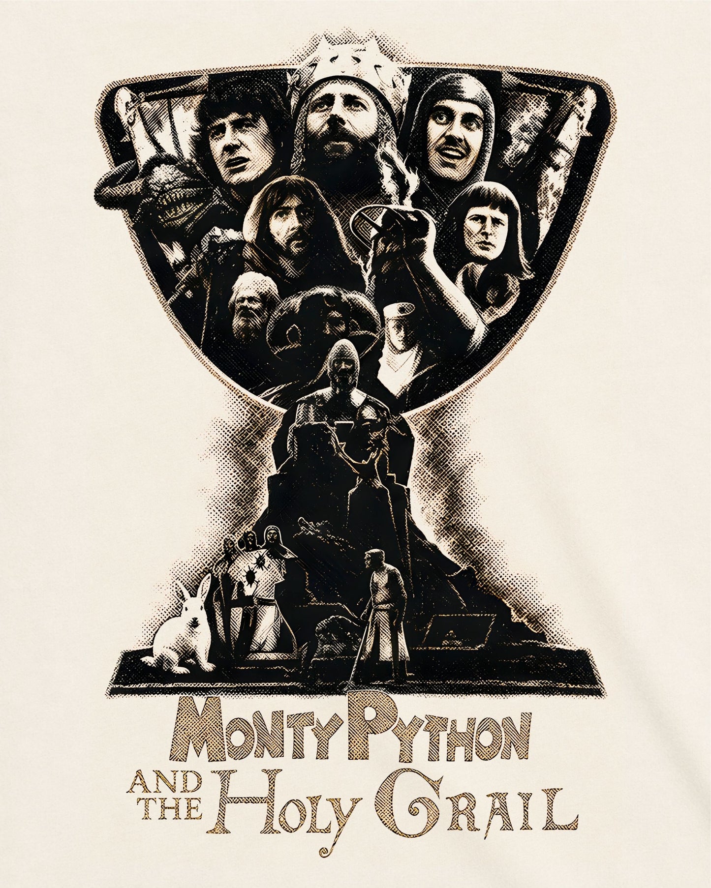 Camiseta Off-White Monty Python em Busca do Cálice Sagrado – The Chalice Faces