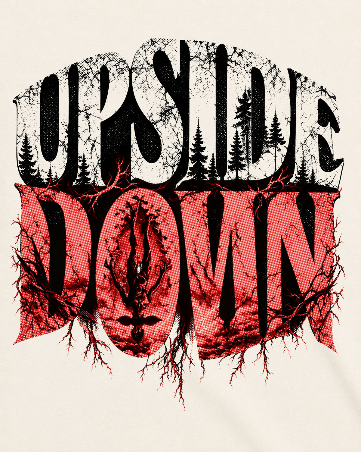 Camiseta Off-White Stranger Things – Upside Down