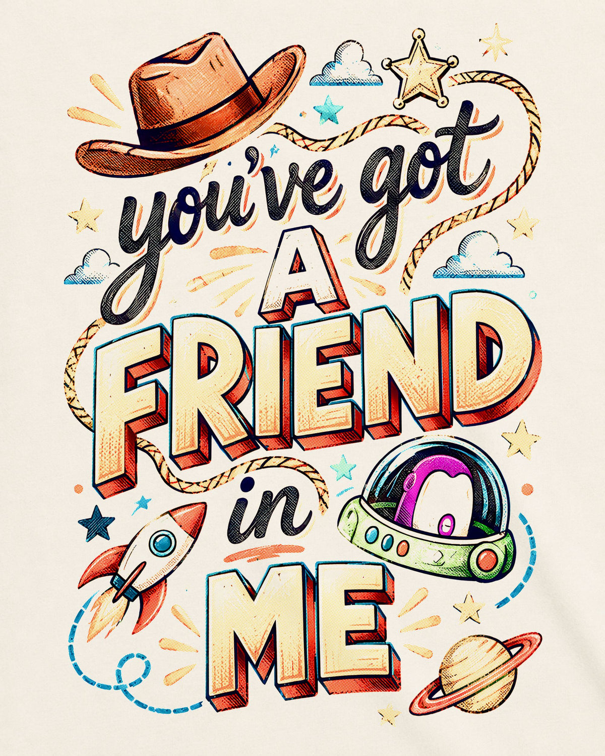 Camiseta Off-White Toy Story – You've Got a Friend in Me