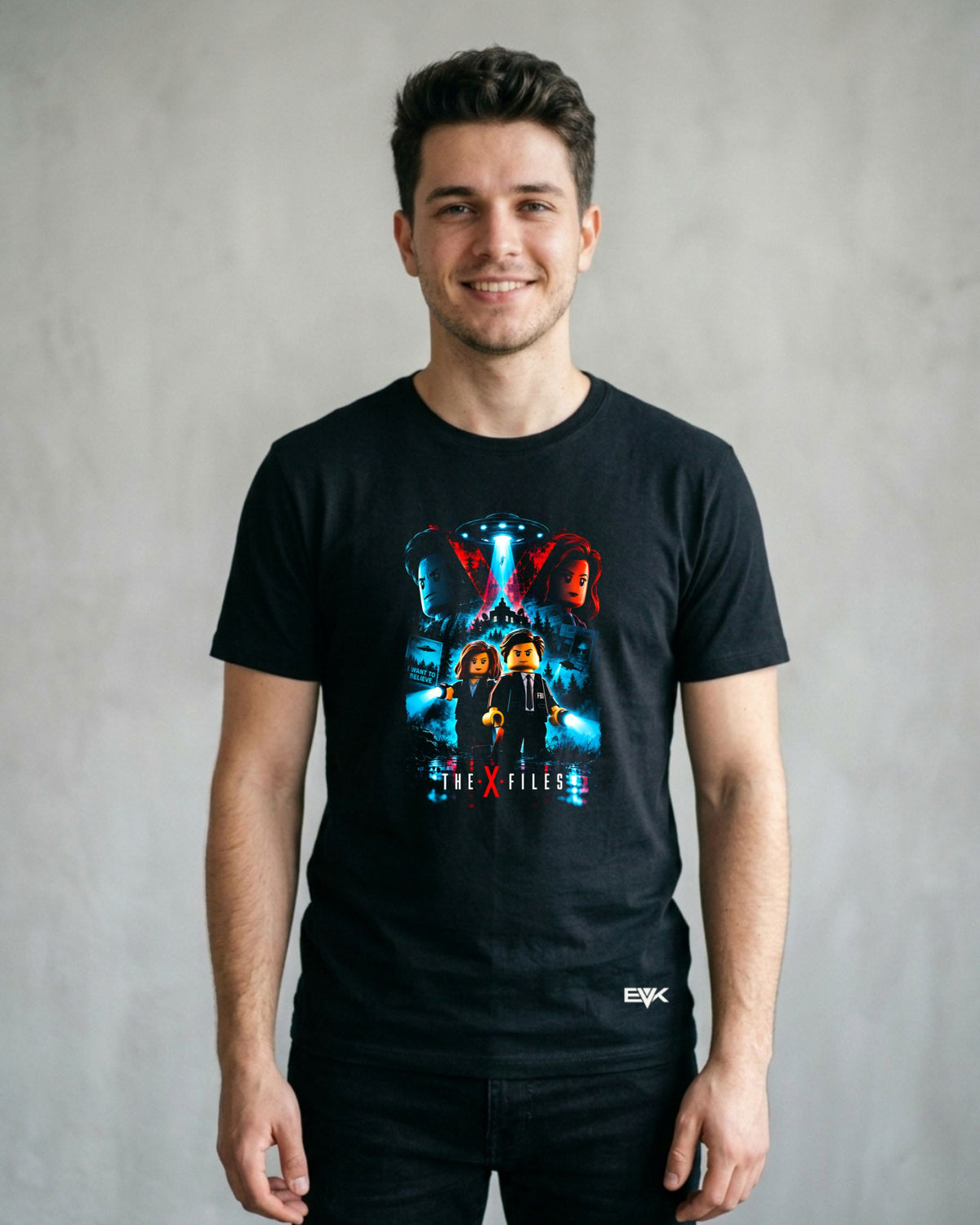 Camiseta Arquivo X – LEGO X-Files Parody Art