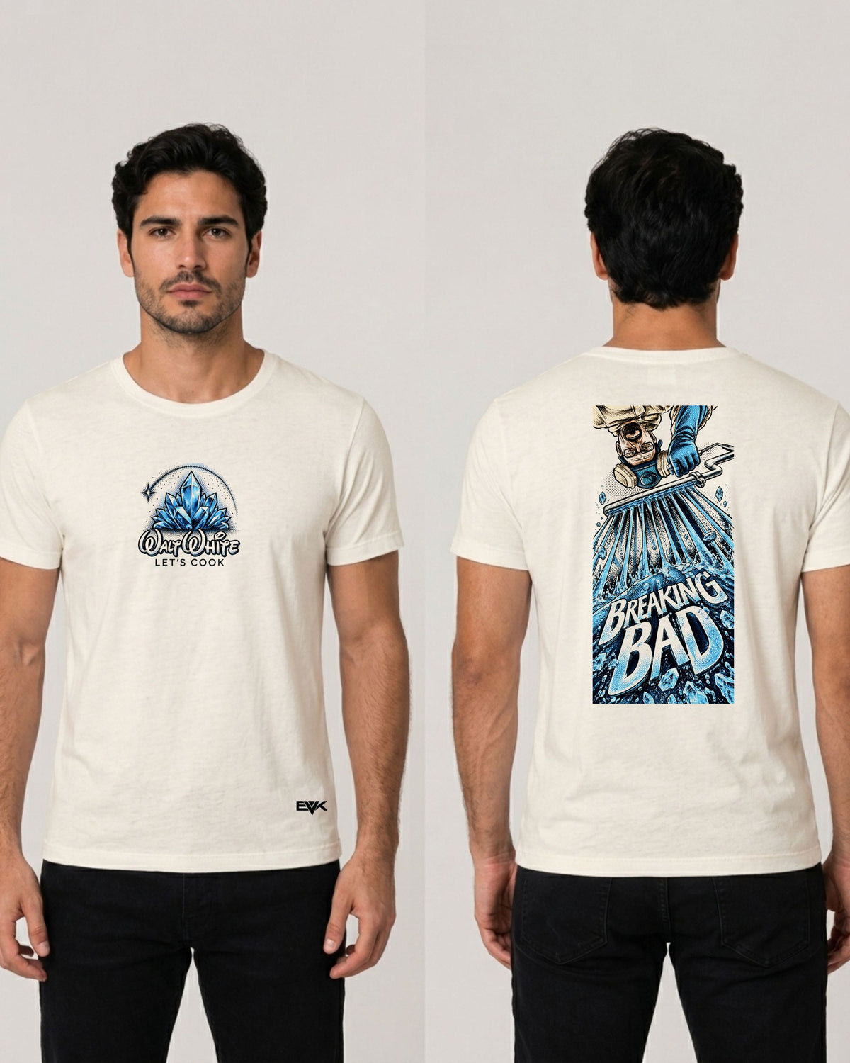 Camiseta Frente e Costas Off-White Breaking Bad – Walt White