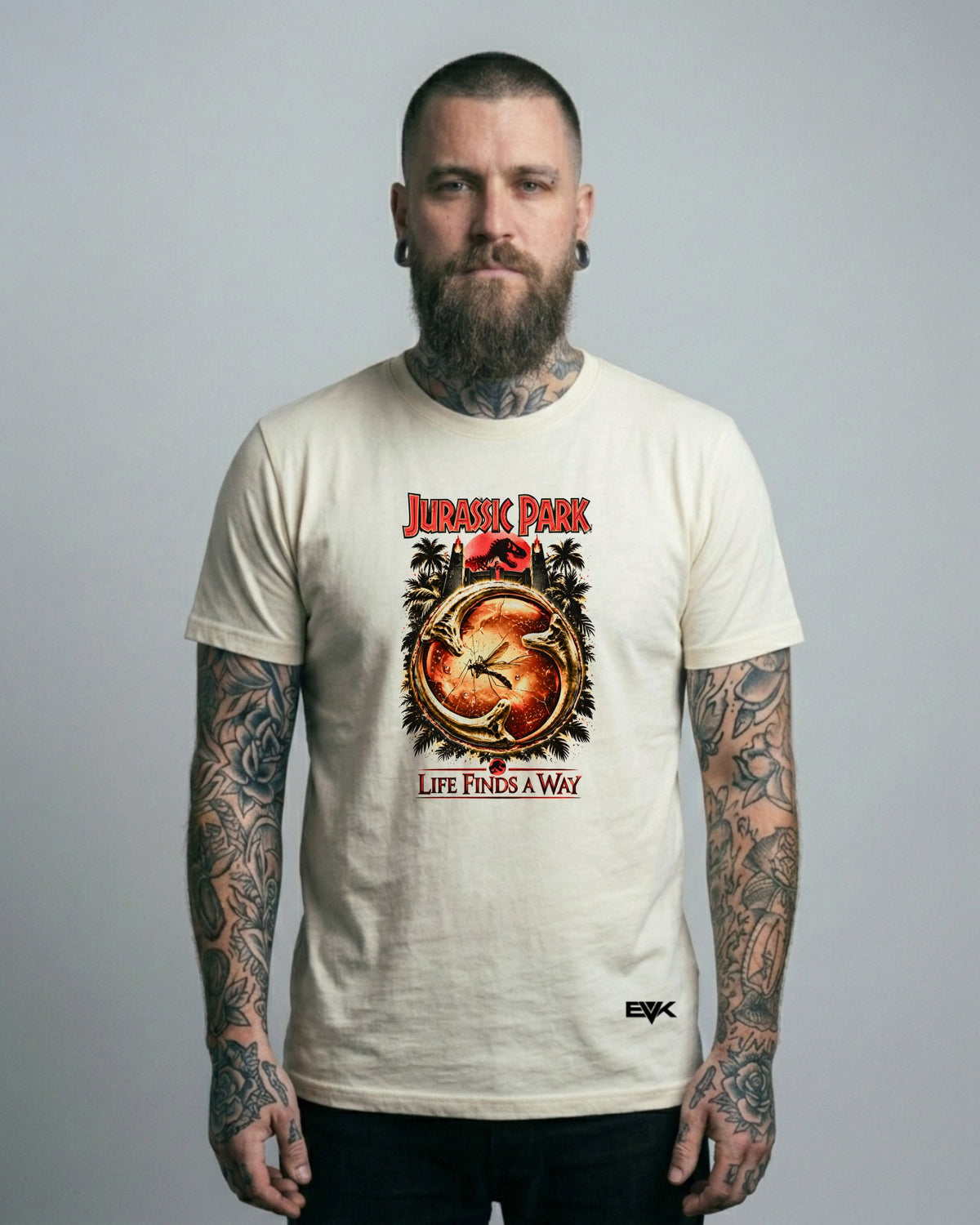 Camiseta Off-White Jurassic Park – Life Finds A Way
