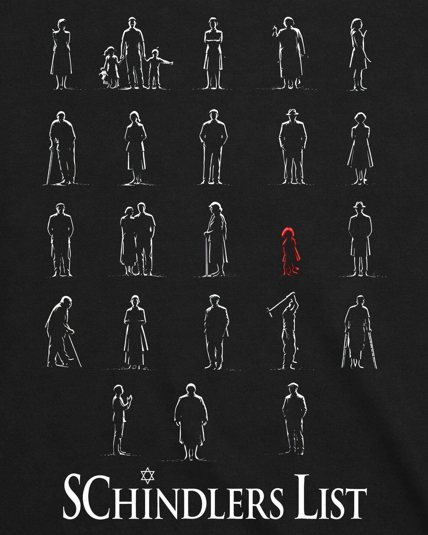 Camiseta A Lista de Schindler – Beyond Black and White