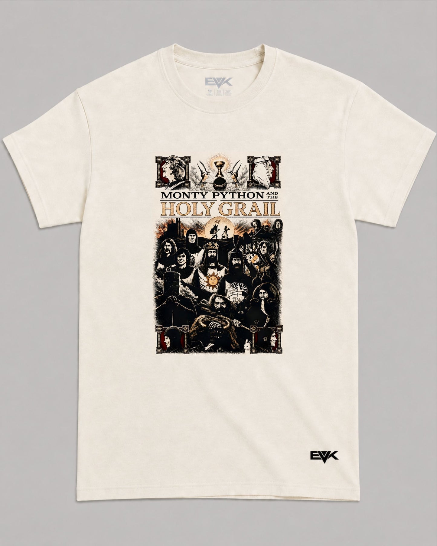Camiseta Off-White Monty Python em Busca do Cálice Sagrado – Camelot Chronicles