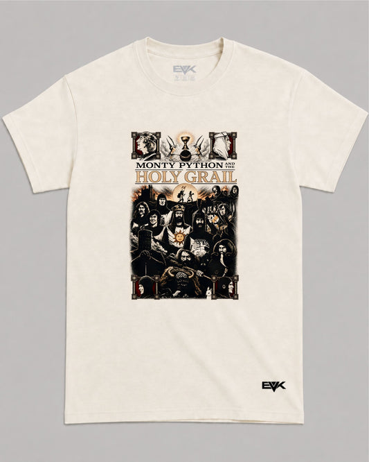 Camiseta Off-White Monty Python em Busca do Cálice Sagrado – Camelot Chronicles