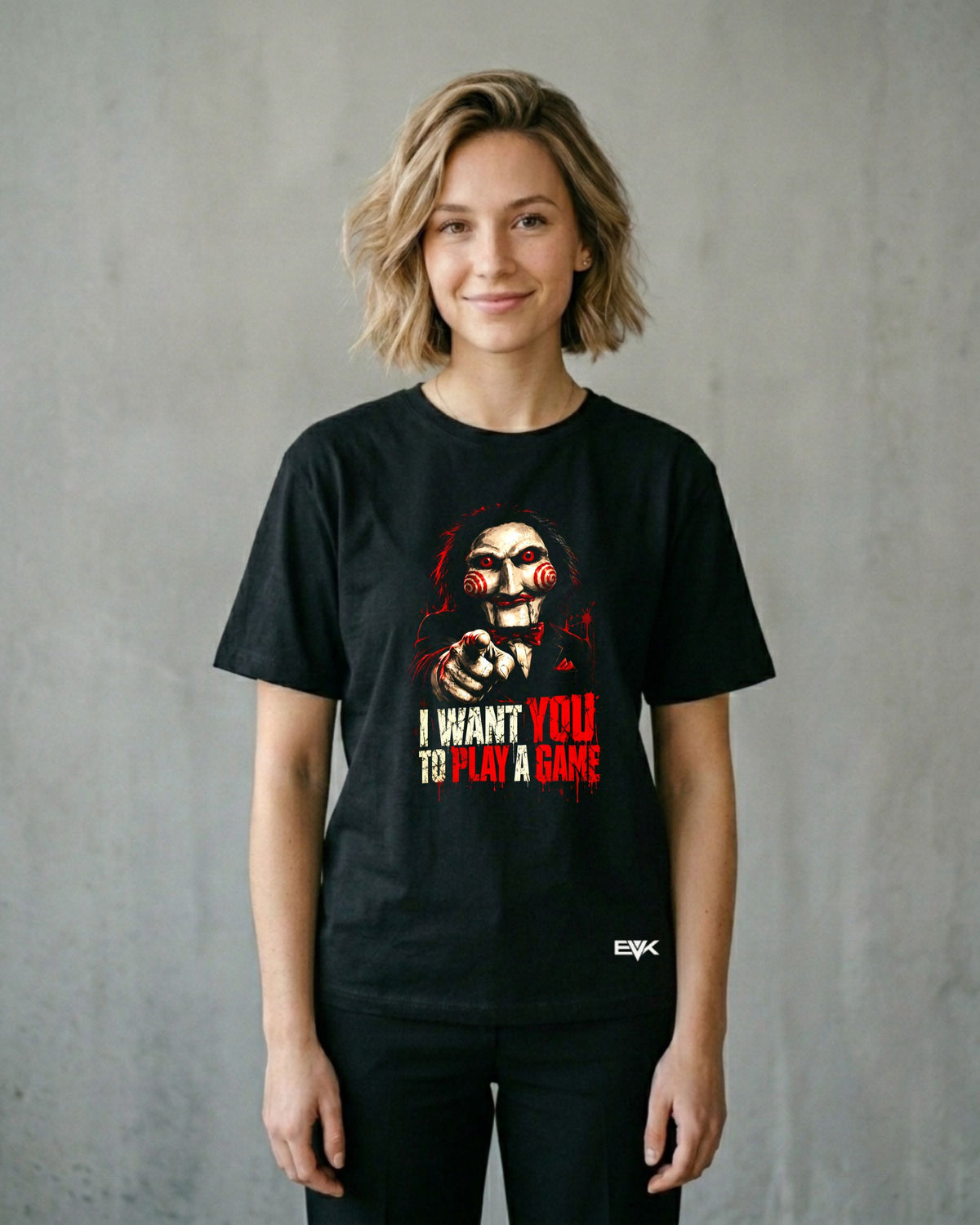 Camiseta Jogos Mortais – I Want You Paródia