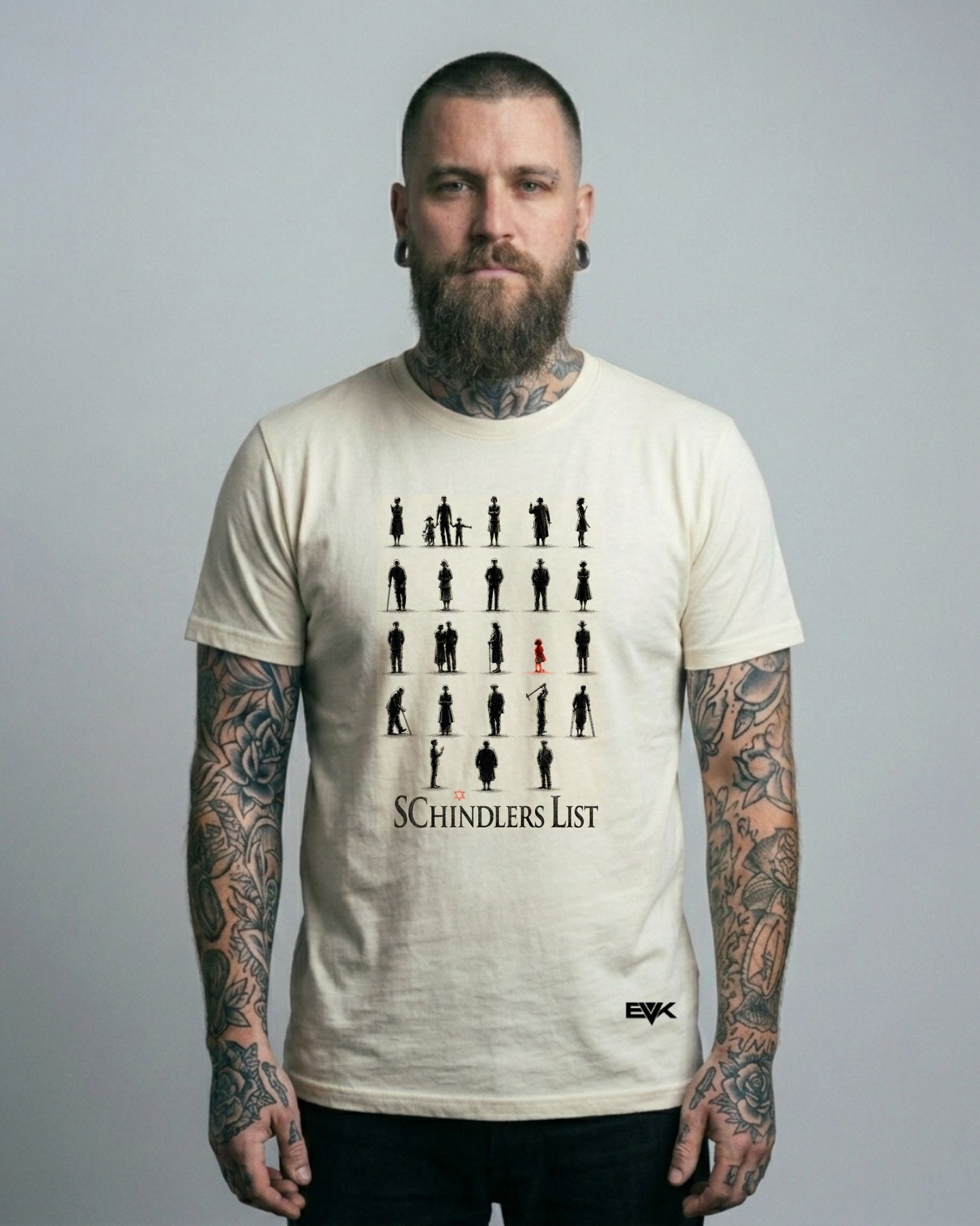 Camiseta Off-White A Lista de Schindler – Beyond Black and White