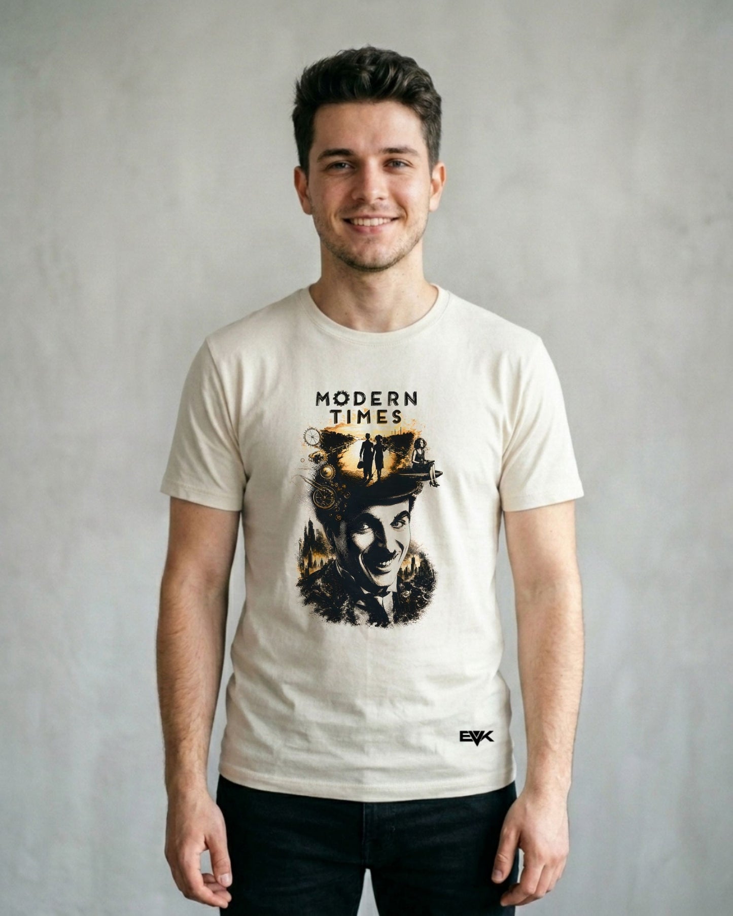 Camiseta Off-White Tempos Modernos – Smile