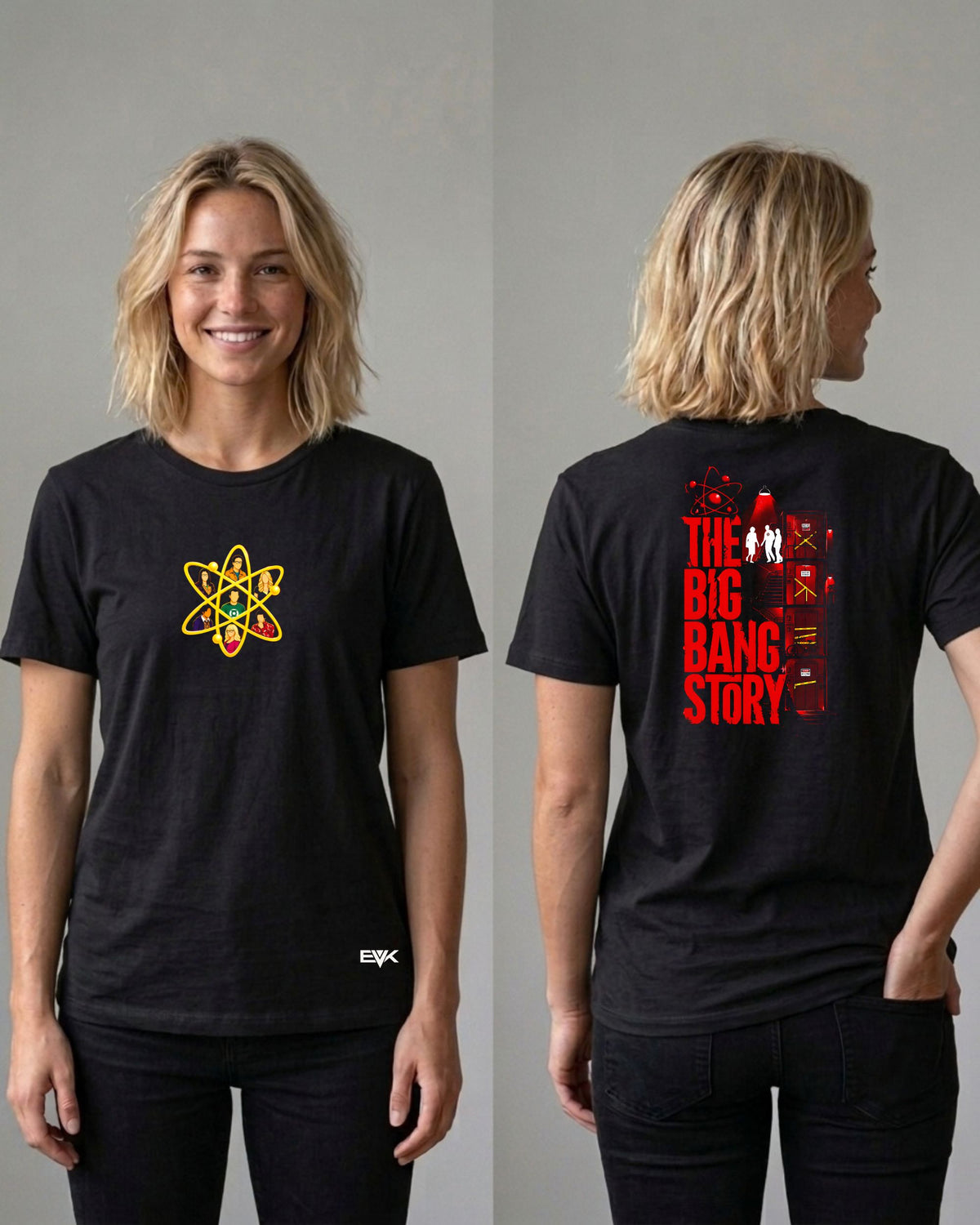 Camiseta Frente e Costas The Big Bang Theory – The Big Bang Story