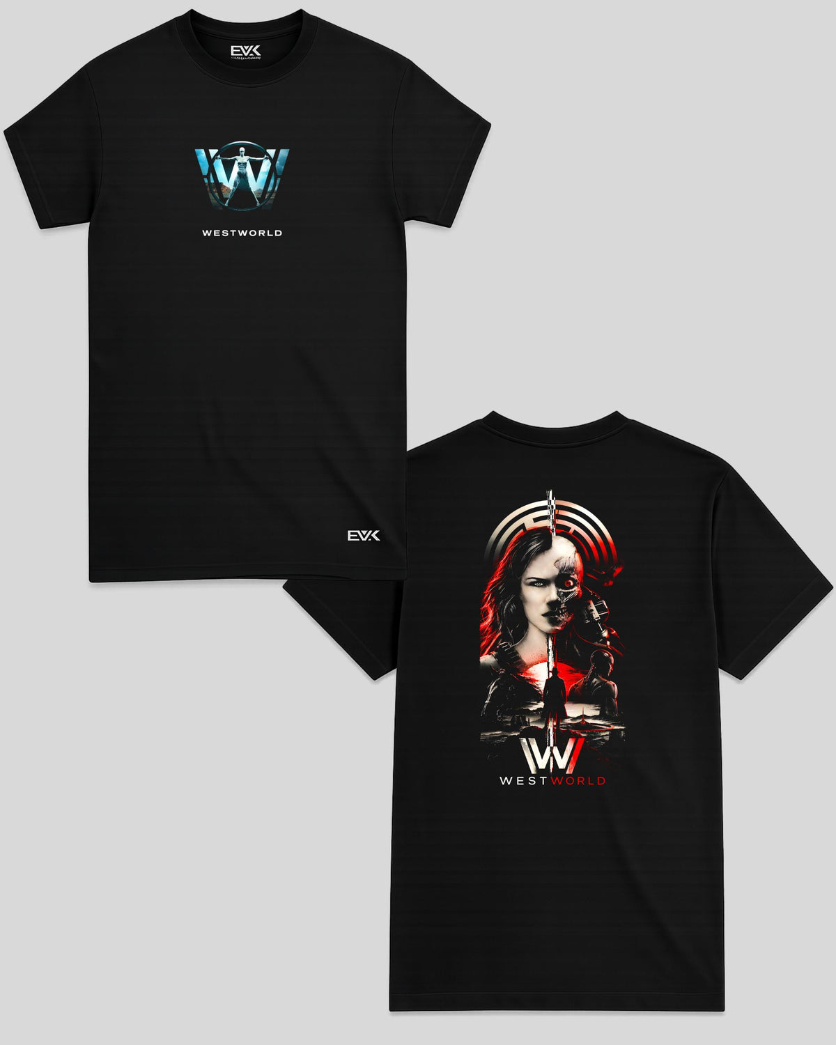Camiseta Frente e Costas Westworld – The Evolution of Dolores
