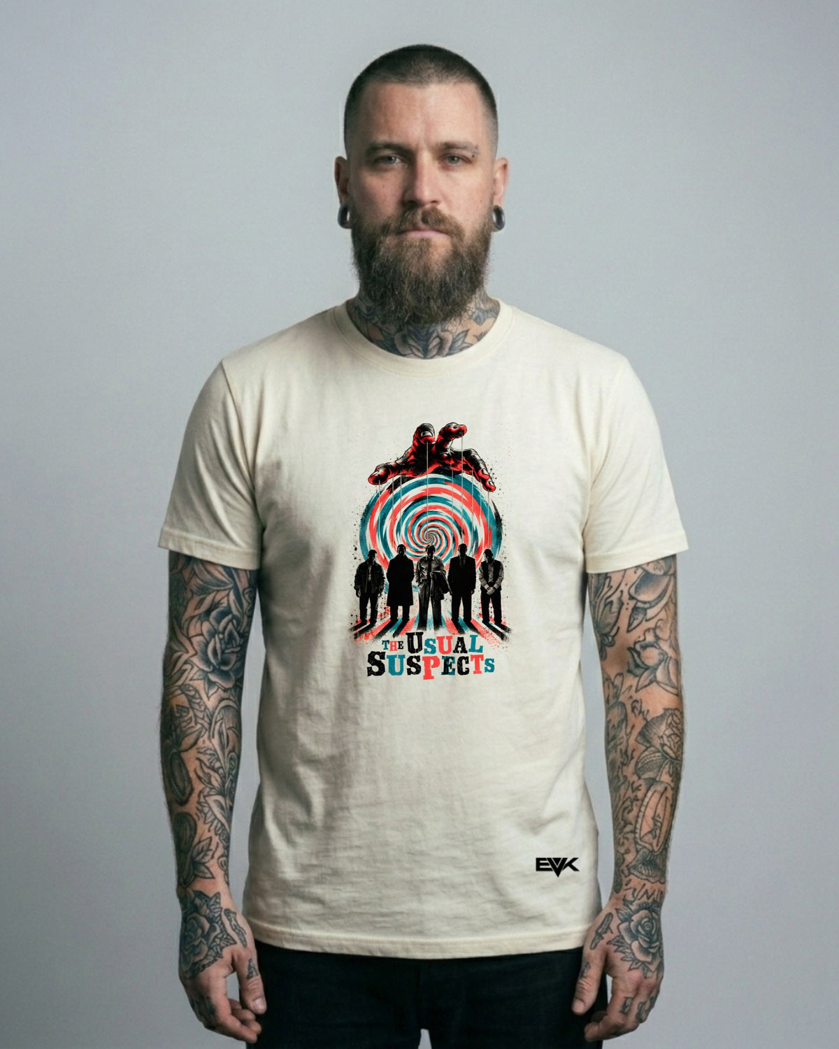 Camiseta Off-White Os Suspeitos – Hypnotic Spiral