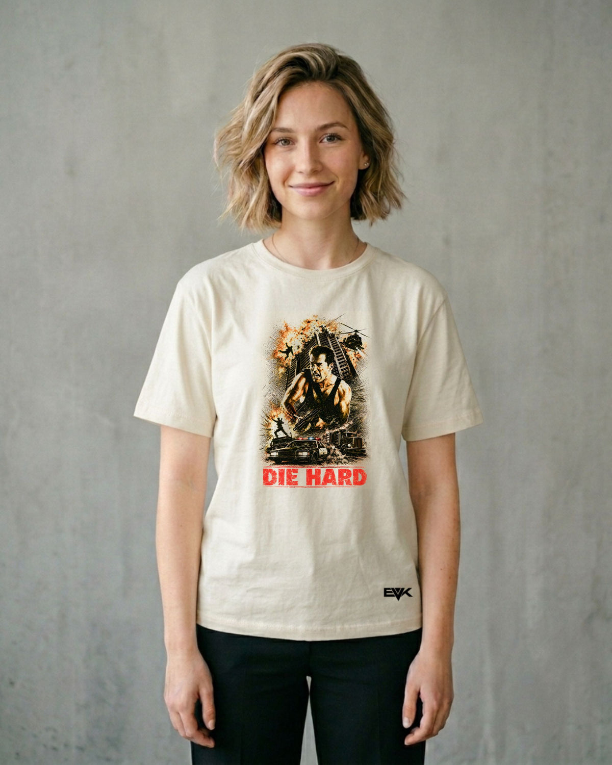 Camiseta Off-White Duro de Matar – Nakatomi Fall