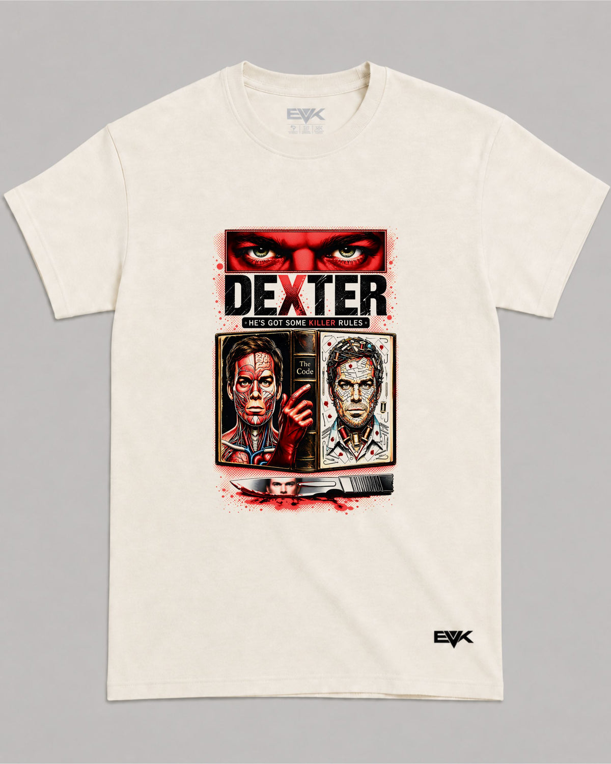 Camiseta Off-White Dexter – The Code of Dexter