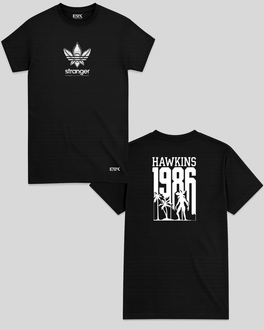 Camiseta Frente e Costas Stranger Things – Hawkins 1986