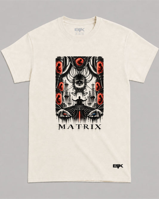 Camiseta Off-White Matrix – Welcome to the Real World