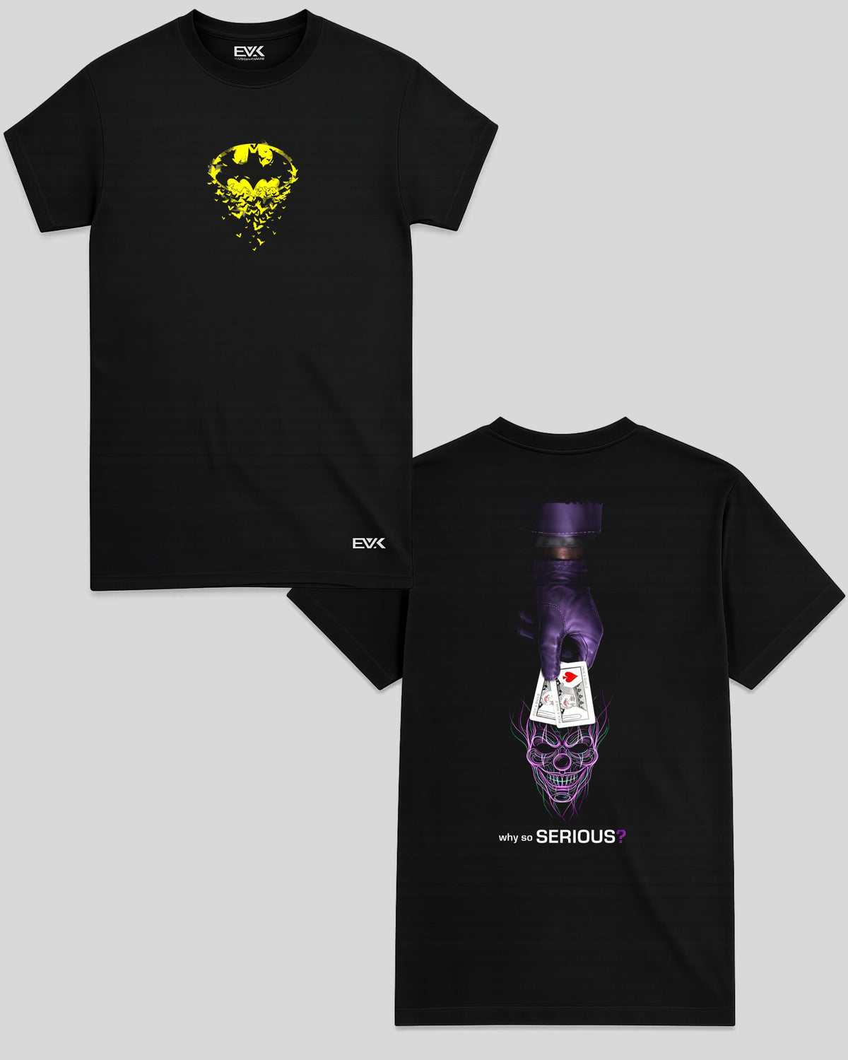 Camiseta Frente e Costas Batman – Why So Serious