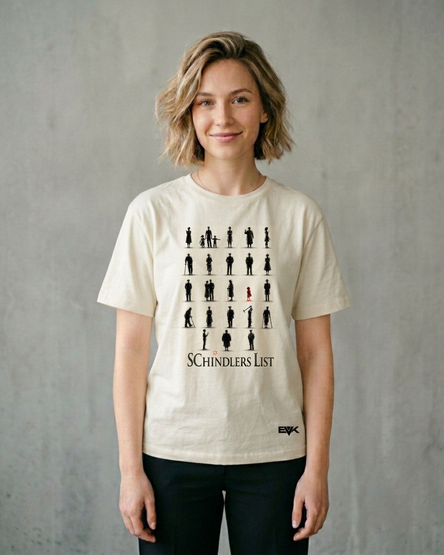 Camiseta Off-White A Lista de Schindler – Beyond Black and White