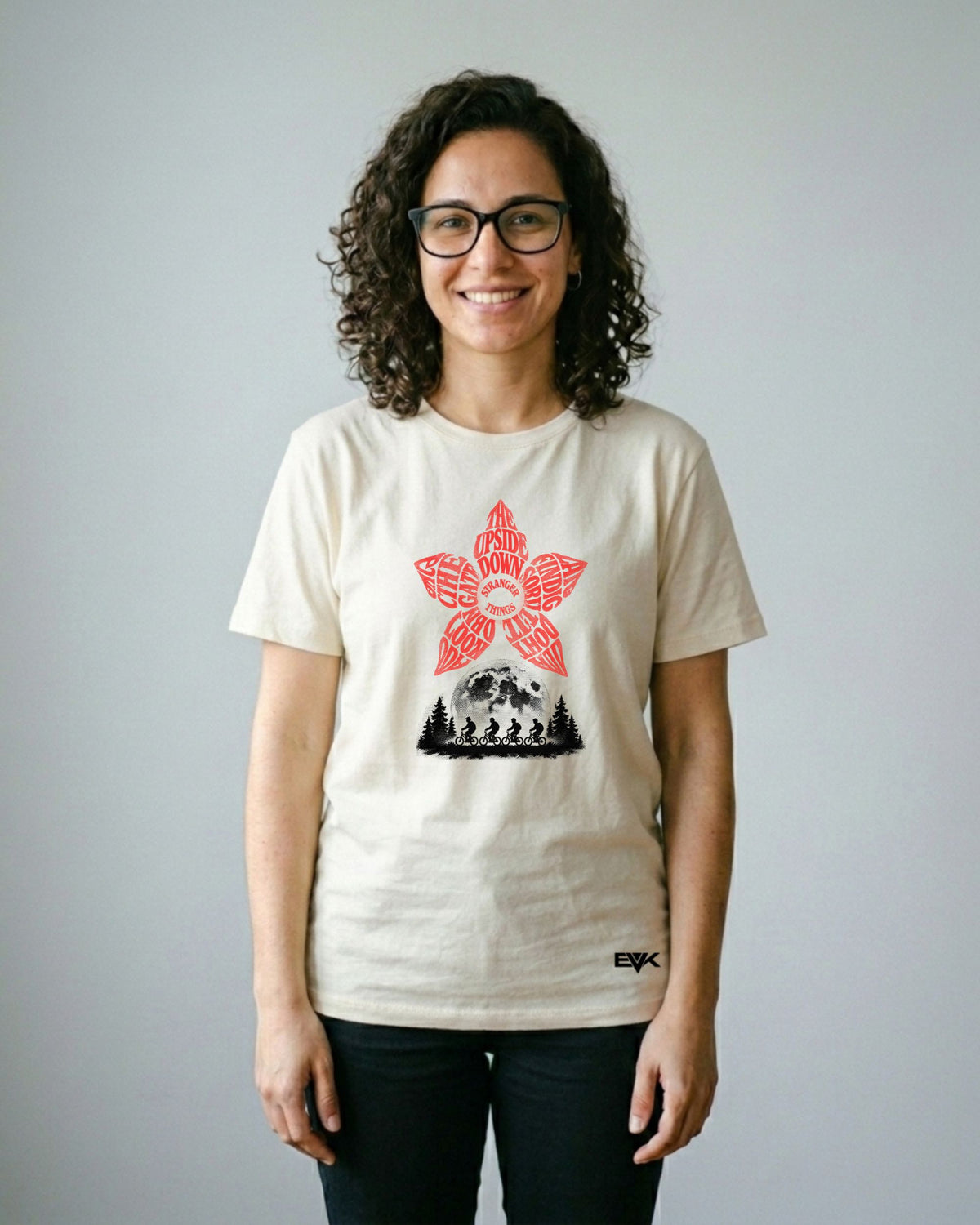 Camiseta Off-White Stranger Things – Demogorgon Typography