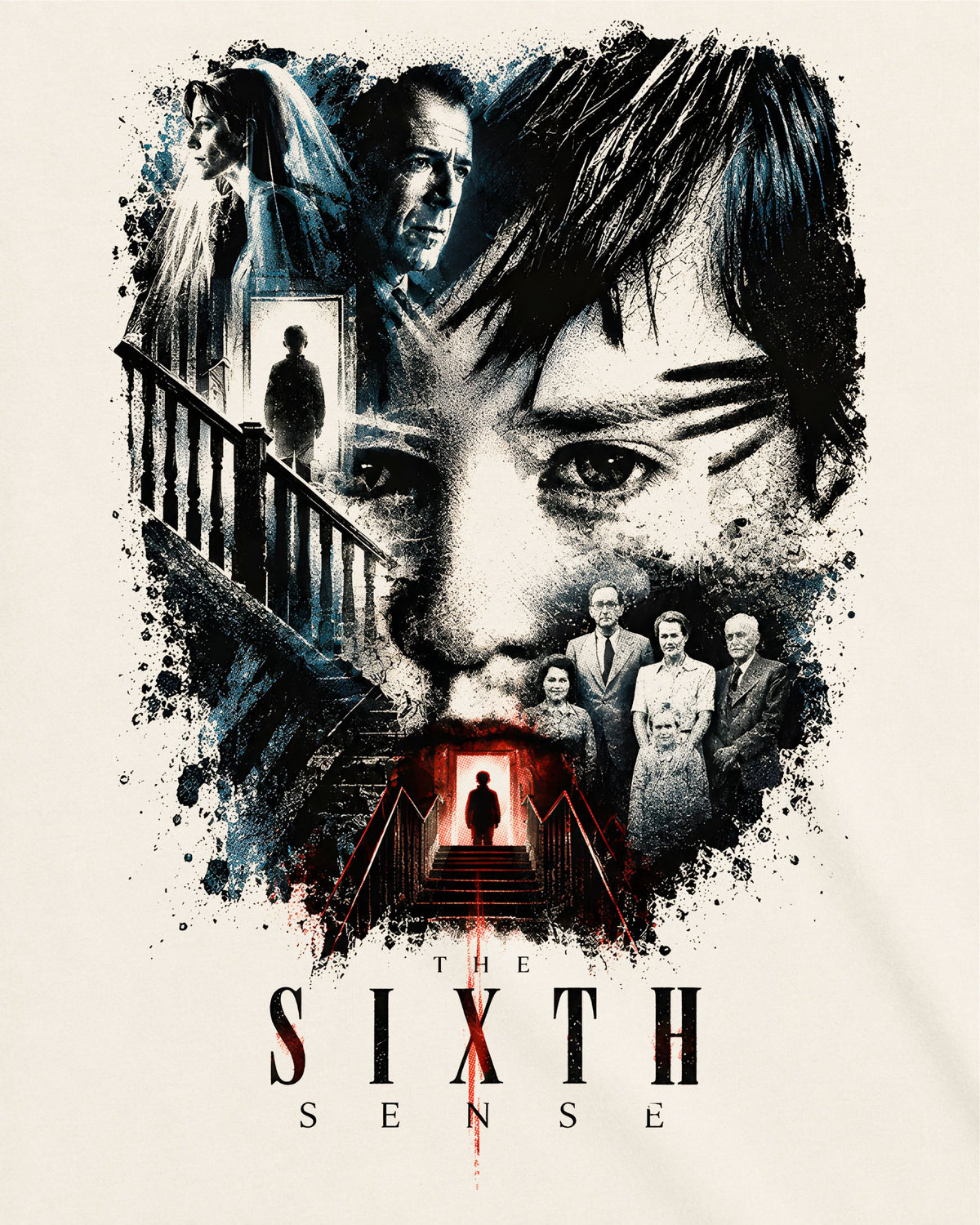 Camiseta Off-White O Sexto Sentido – Minimalist Movie Poster