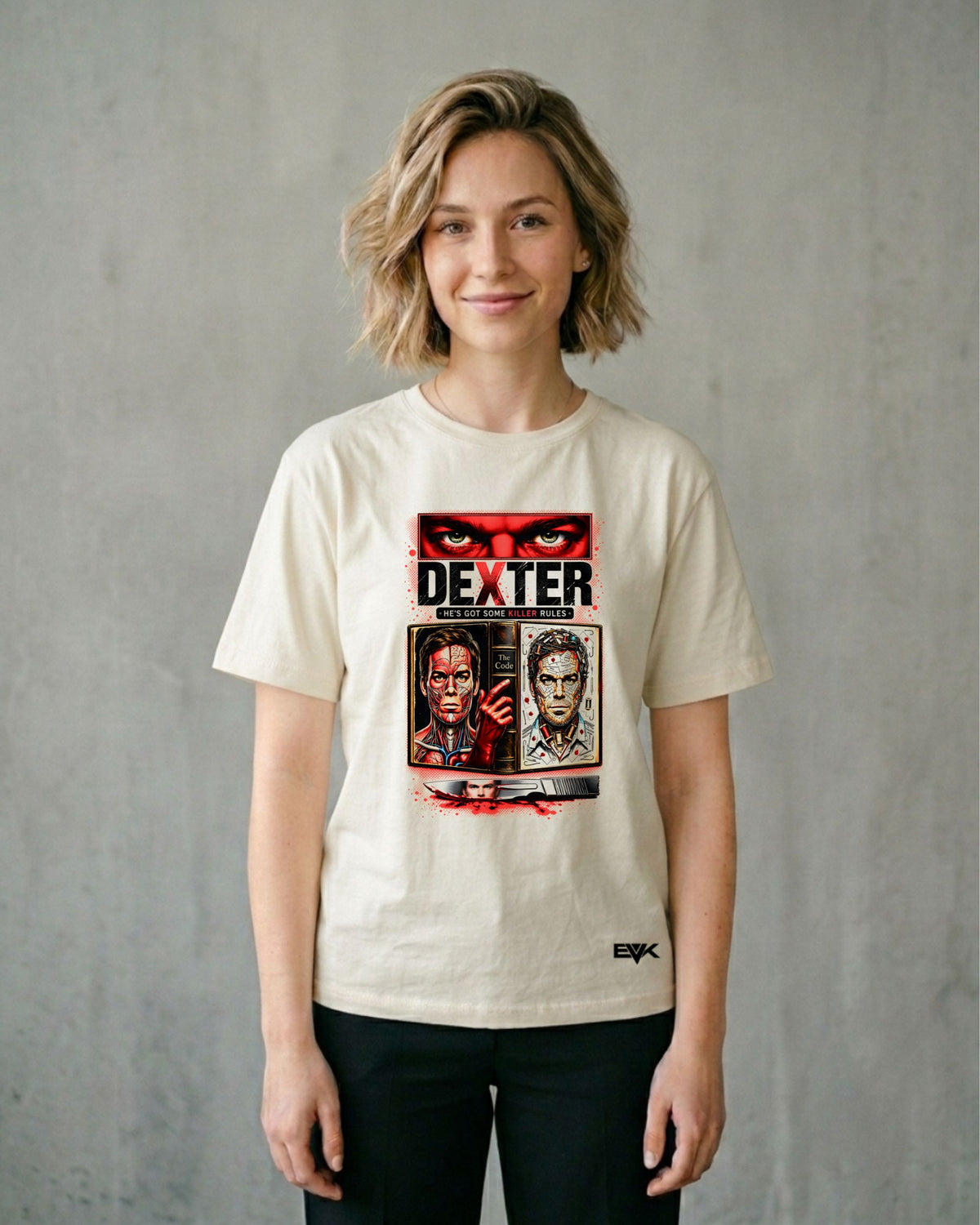 Camiseta Off-White Dexter – The Code of Dexter