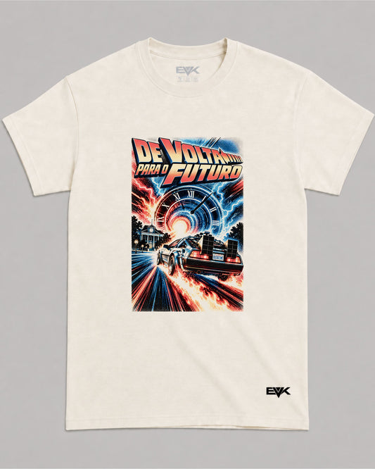 Camiseta Off-White De Volta Para o Futuro – 88 MPH