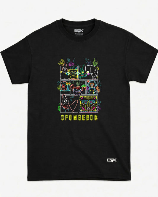 Camiseta Bob Esponja – Neon Panels