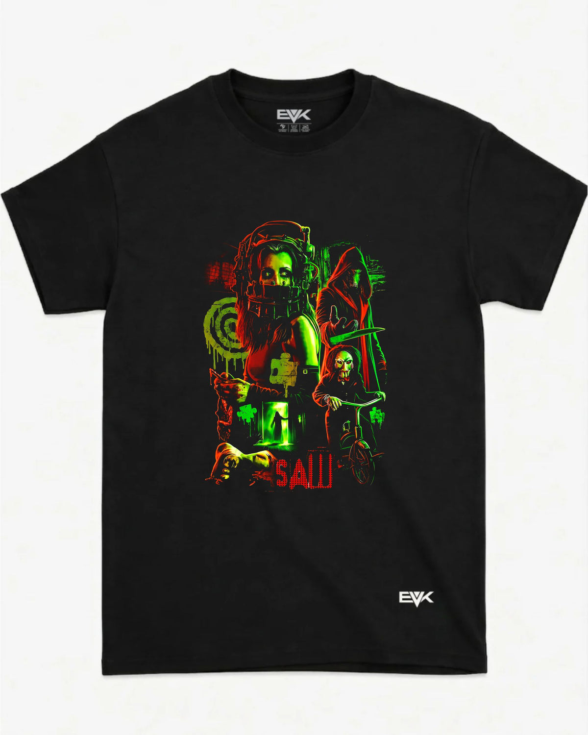 Camiseta Jogos Mortais – SAW Jigsaw Graphic Tee