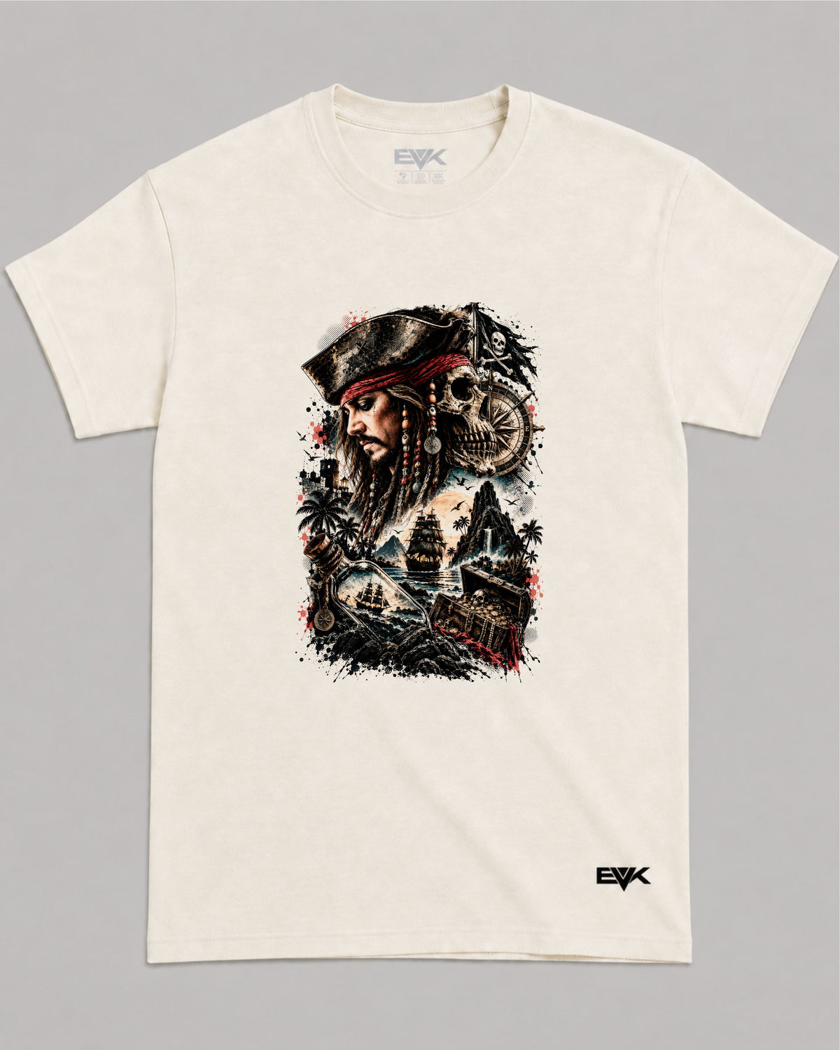 Camiseta Off-White Piratas do Caribe – Captain's Destiny