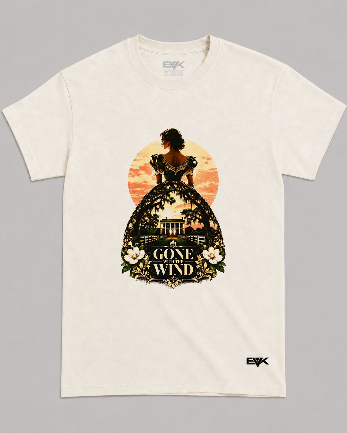 Camiseta Off-White E o Vento Levou – Tara's Sunset