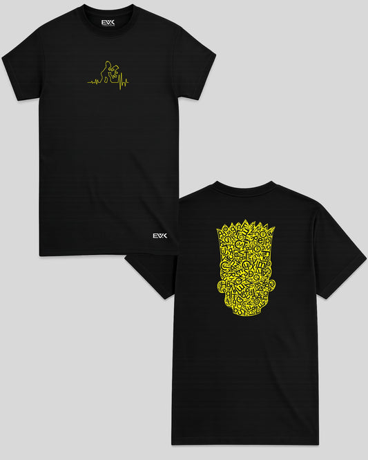 Camiseta Frente e Costas Os Simpsons – Bart Typography