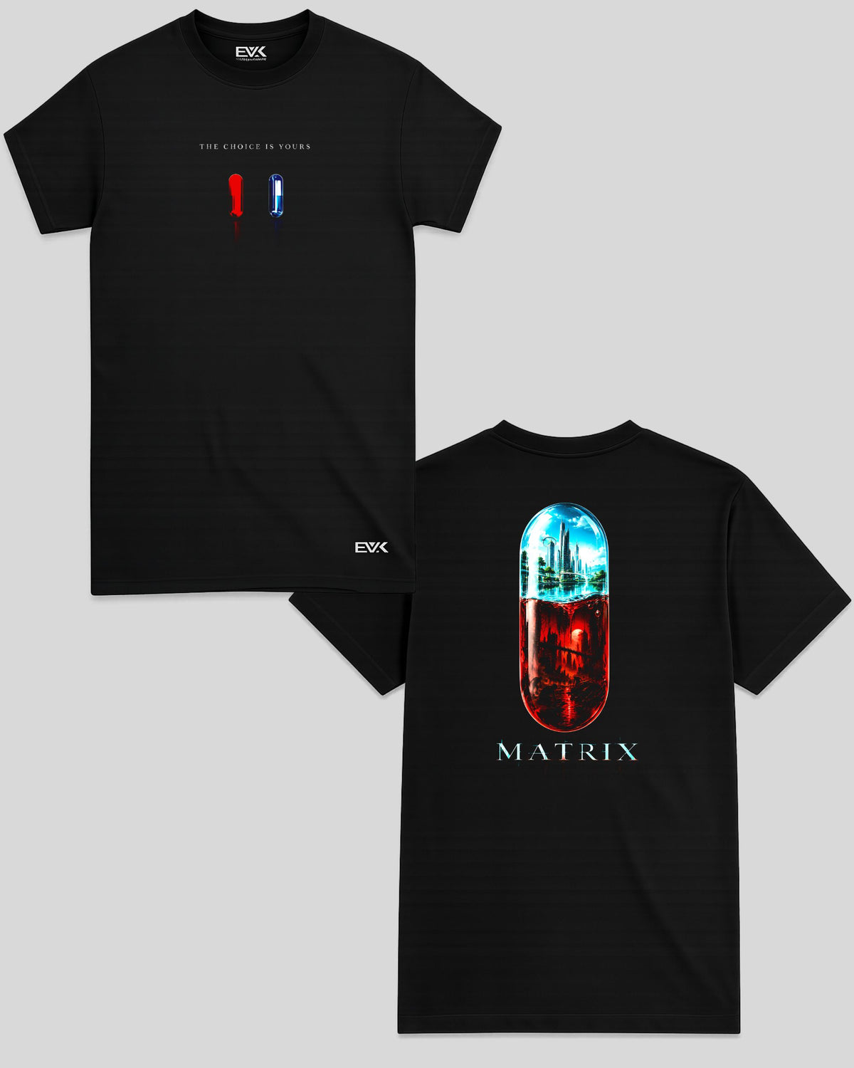 Camiseta Frente e Costas Matrix – The Choice Is Yours