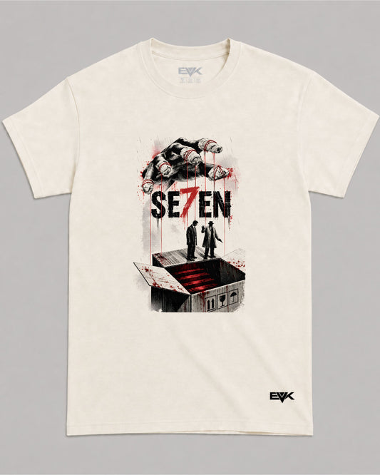 Camiseta Off-White Se7en – What's in the Box Puppet Graphic