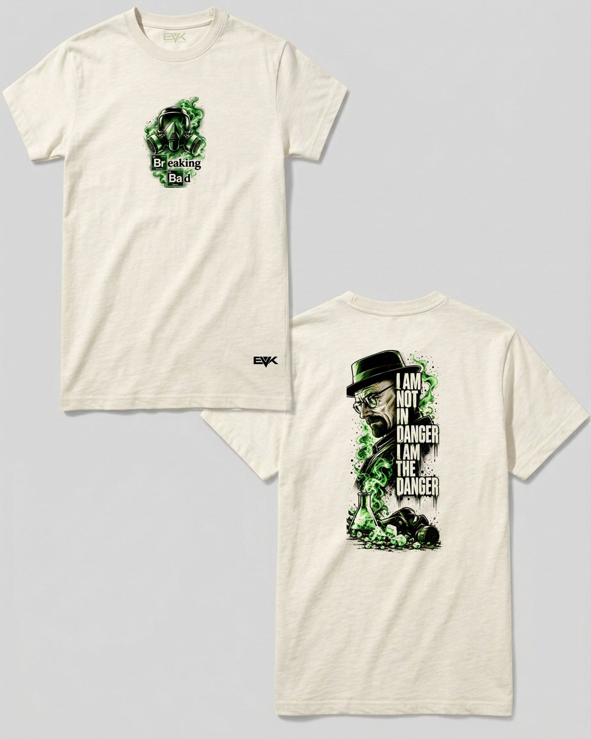 Camiseta Frente e Costas Off-White Breaking Bad – I Am the Danger