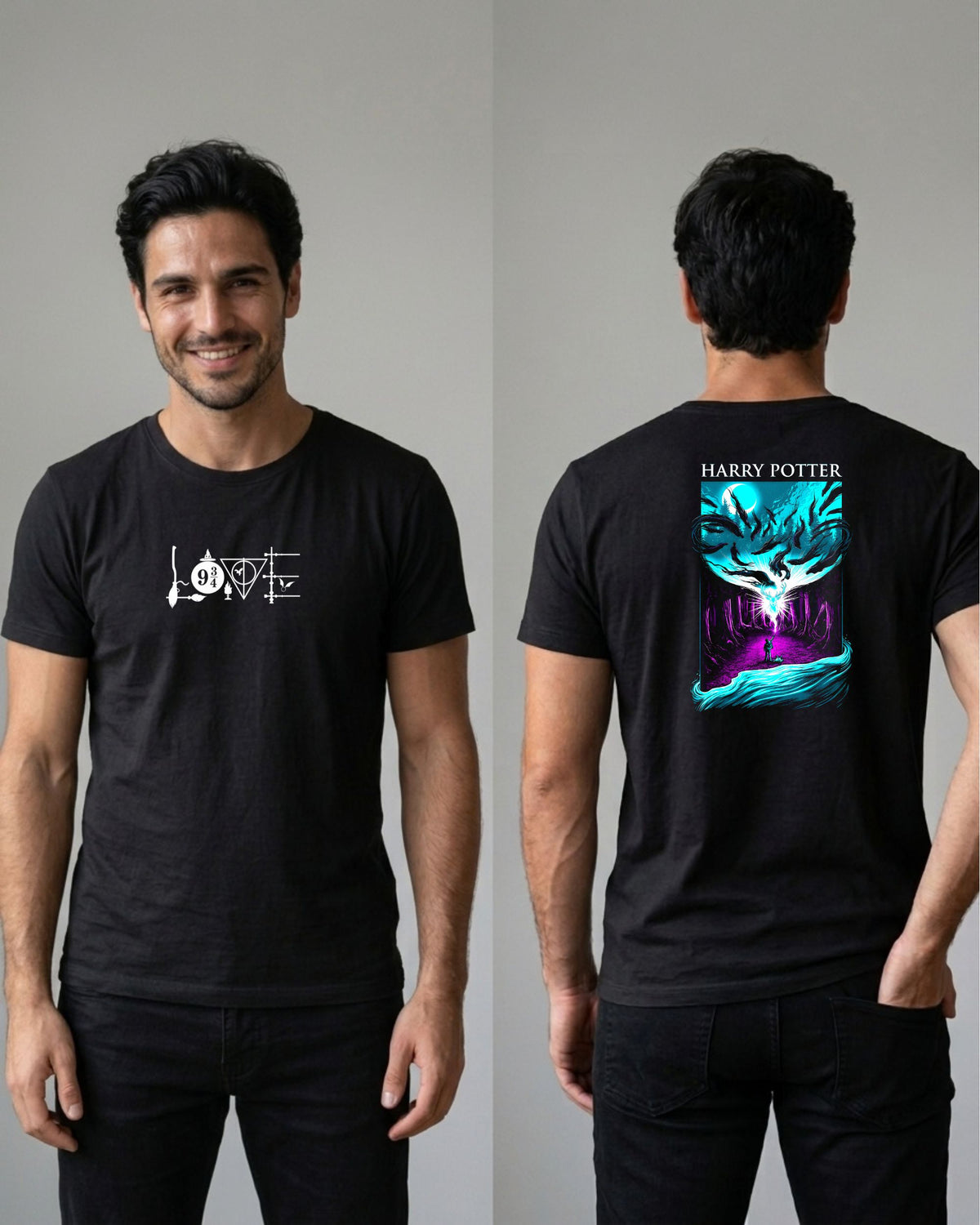 Camiseta Frente e Costas Harry Potter – Love
