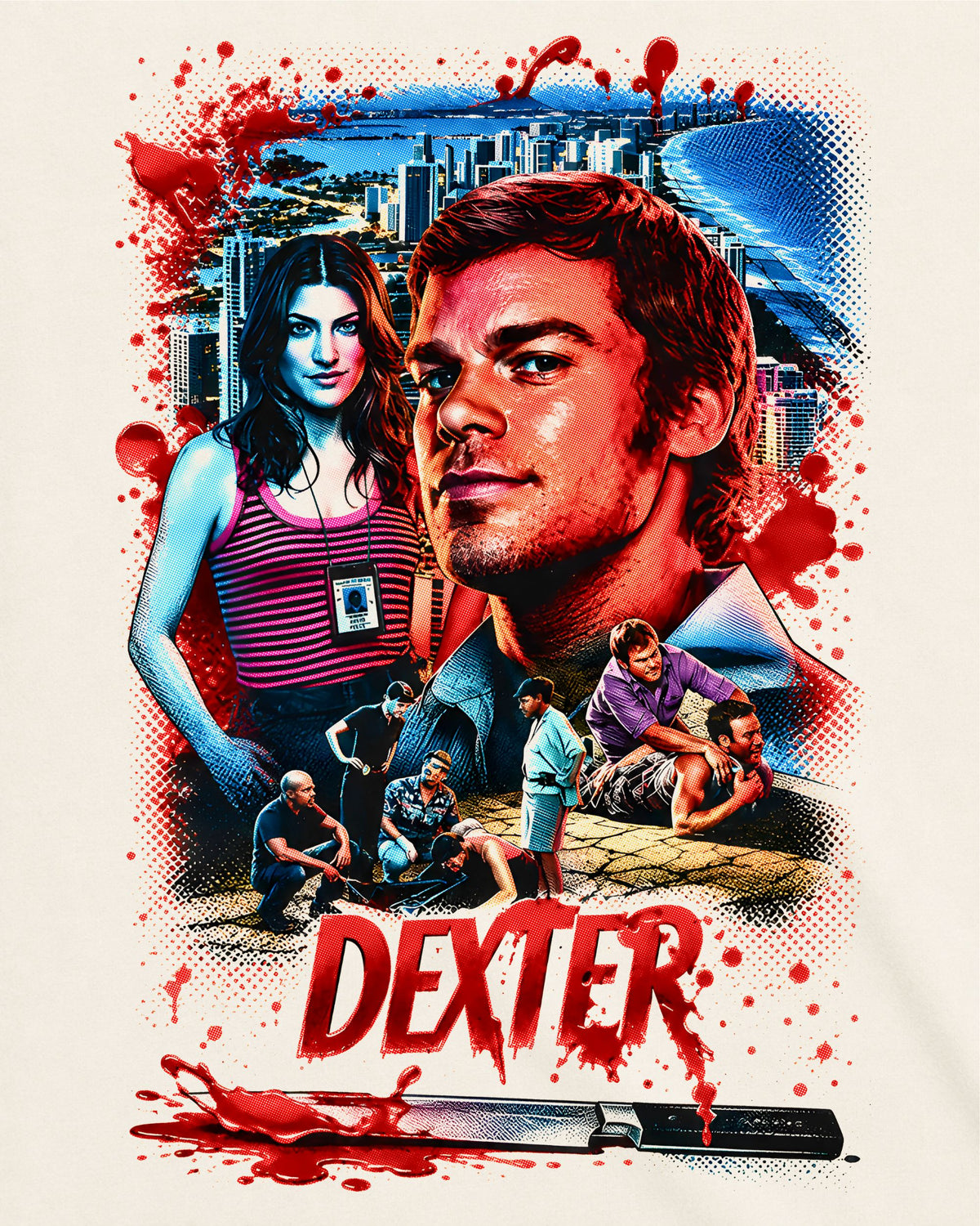 Camiseta Off-White Dexter – Miami Vice & Blood