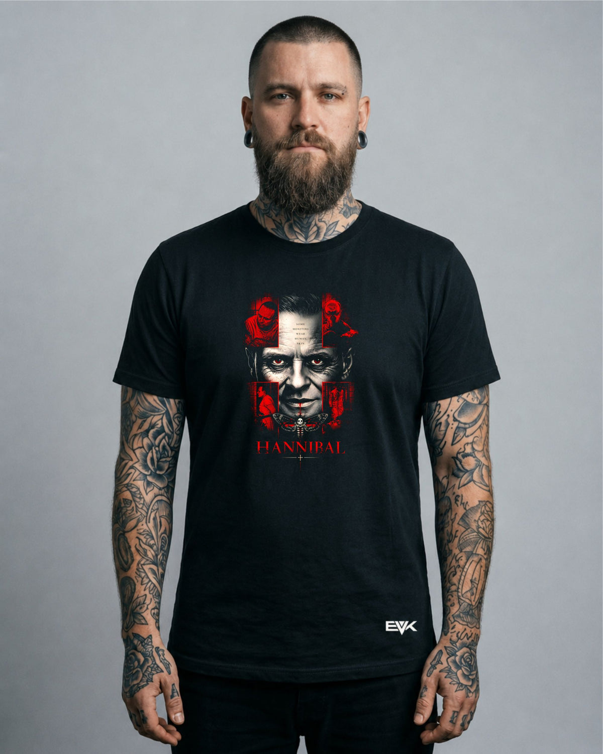 Camiseta O Silêncio dos Inocentes – Some Monsters Wear Human Skin Graphic