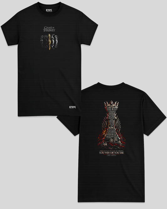 Camiseta Frente e Costas Game of Thrones – You Win or You Die