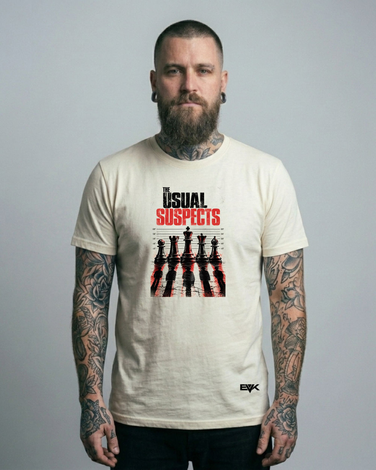 Camiseta Off-White Os Suspeitos – Chess Pieces