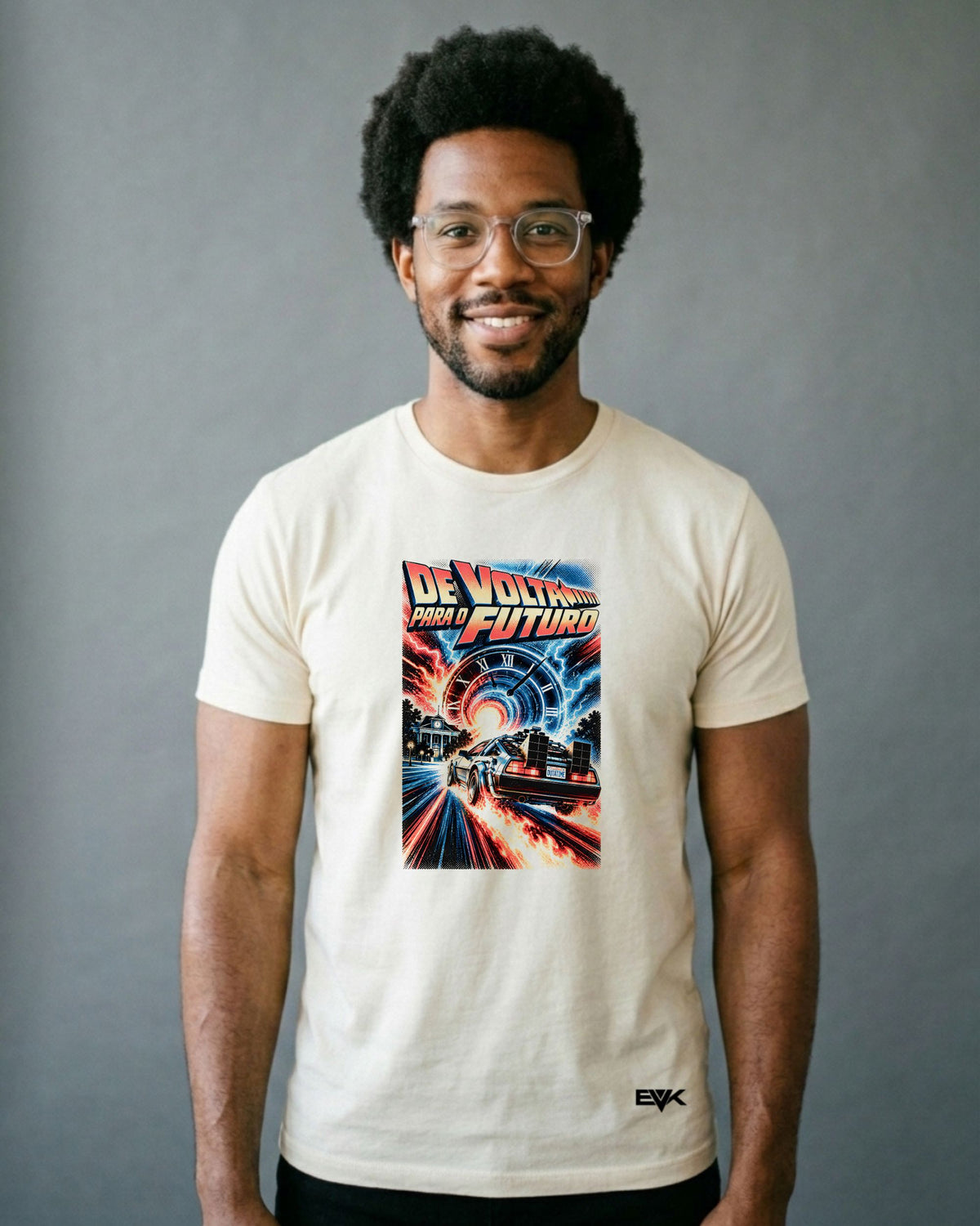 Camiseta Off-White De Volta Para o Futuro – 88 MPH
