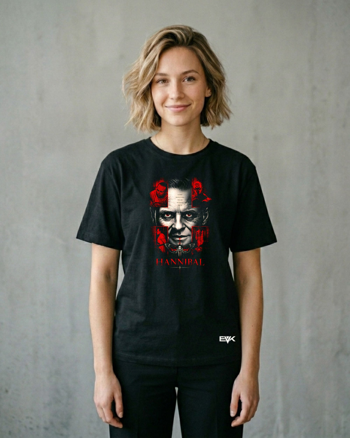 Camiseta O Silêncio dos Inocentes – Some Monsters Wear Human Skin Graphic