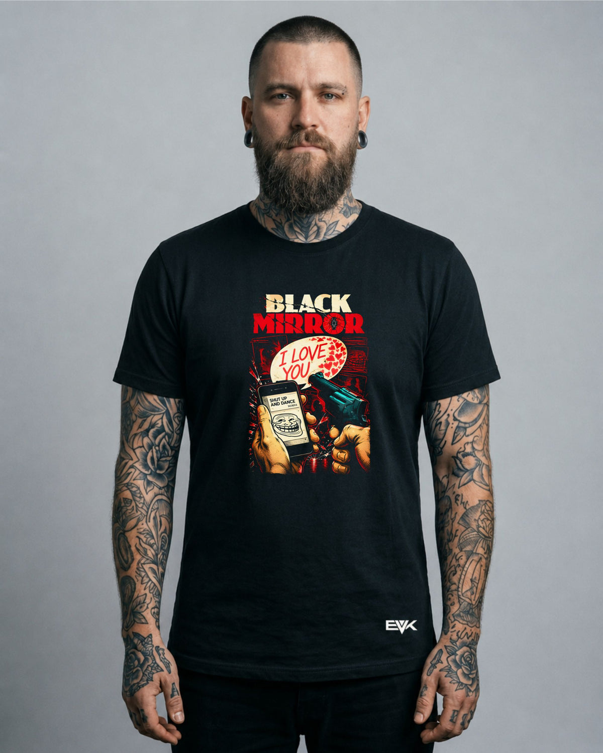 Camiseta Black Mirror – Shut Up and Dance