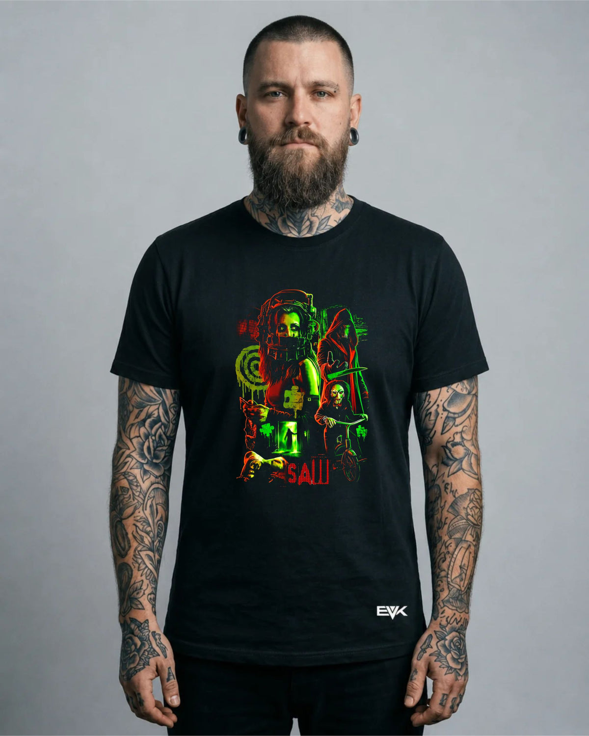Camiseta Jogos Mortais – SAW Jigsaw Graphic Tee