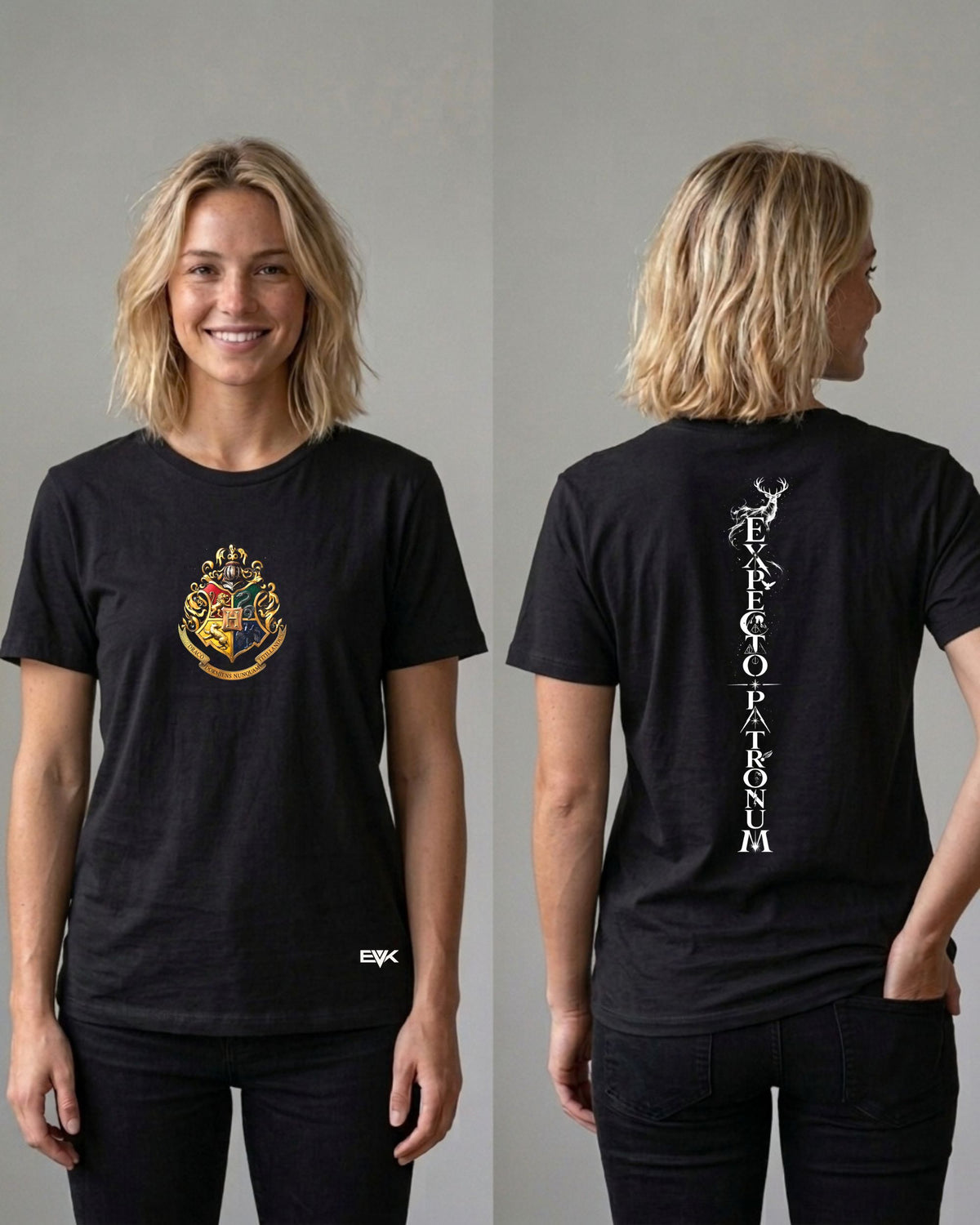 Camiseta Frente e Costas Harry Potter – Minimal Expecto Patronum
