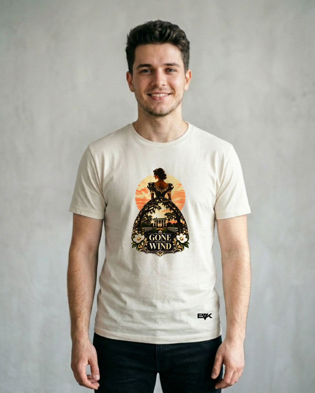 Camiseta Off-White E o Vento Levou – Tara's Sunset