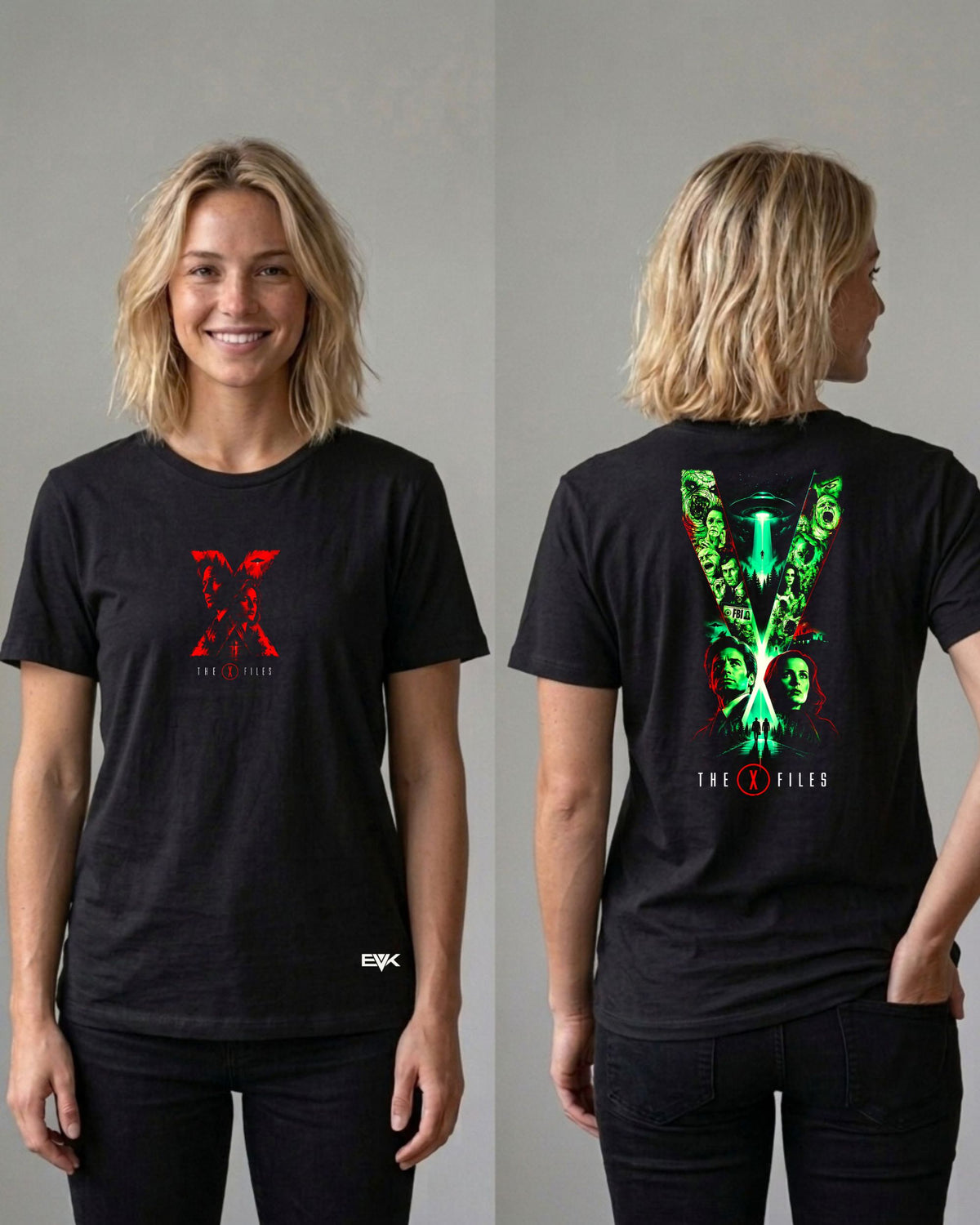 Camiseta Frente e Costas Arquivo X – Alien Conspiracy