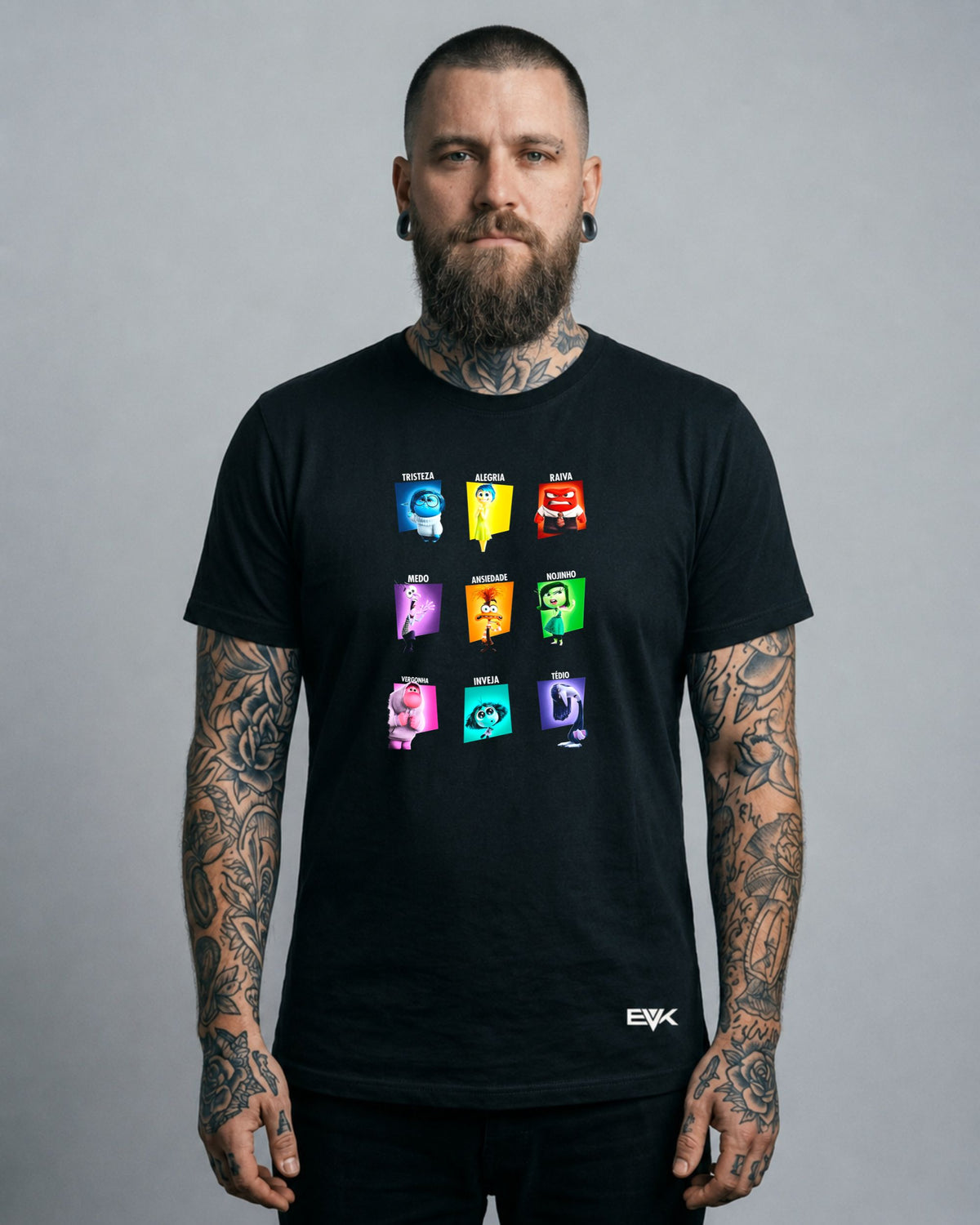 Camiseta Divertida Mente – Inside Out 9-Emotion Grid