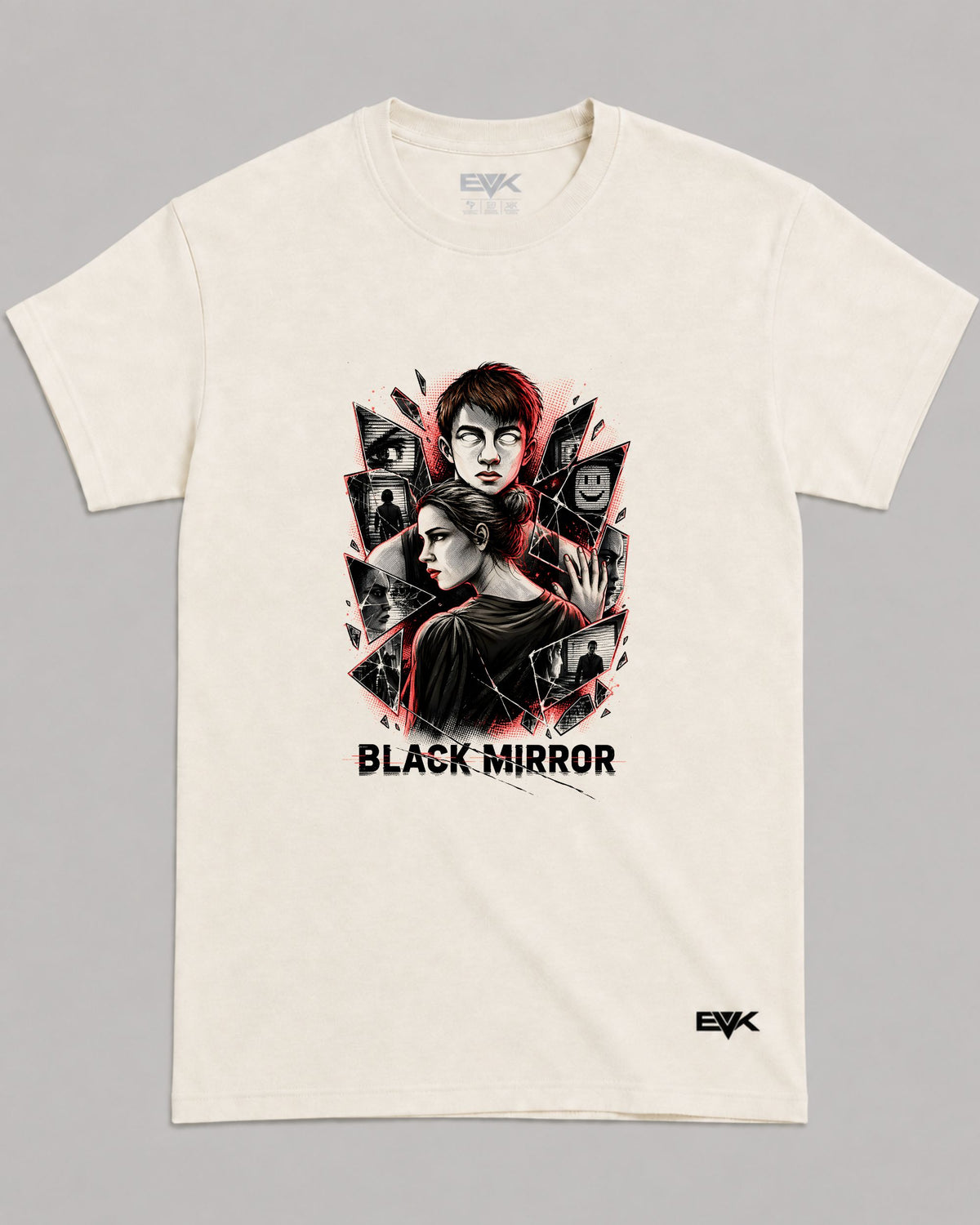 Camiseta Off-White Black Mirror – Be Right Back