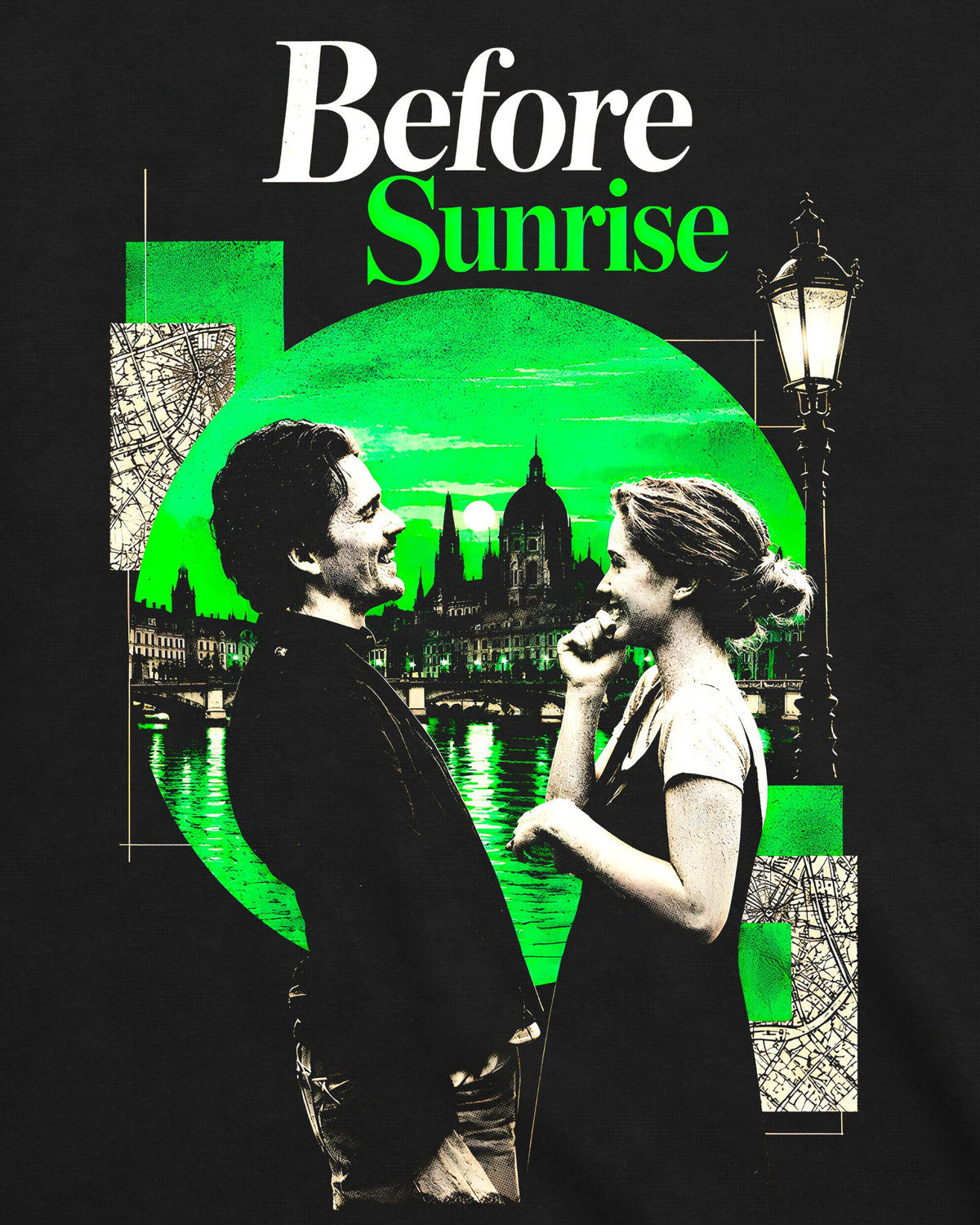 Camiseta Antes do Amanhecer – Vienna Map Art