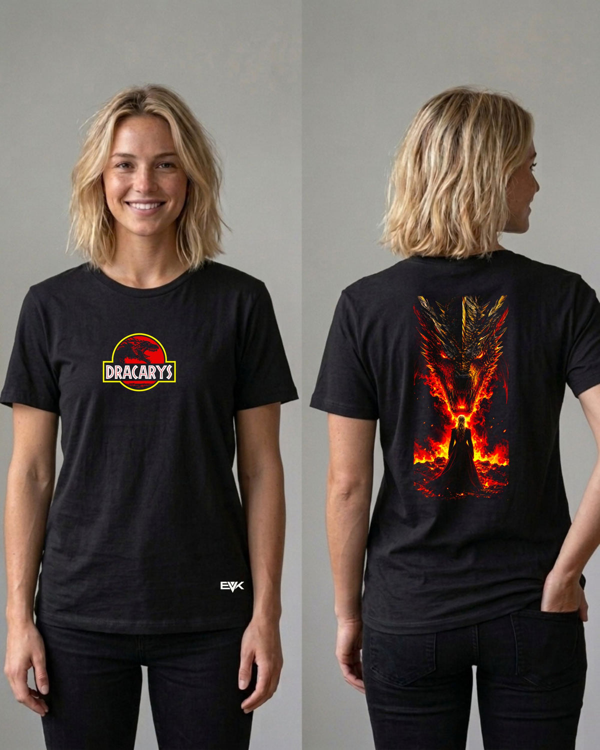 Camiseta Frente e Costas Game of Thrones – Dracarys